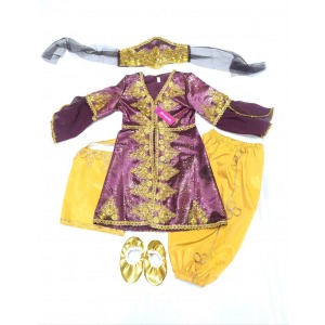 Mürdüm bebek kaftan takımı