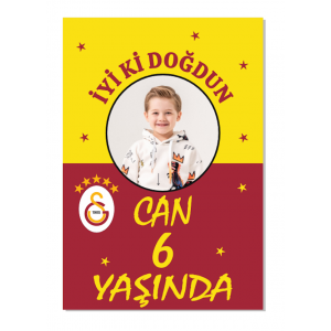 Galatasaray kişiye özel doğum günü afişi